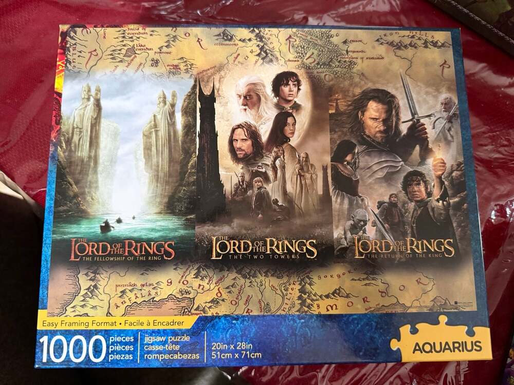 AQUARIUS Lord of the Rings 1000 Piece Jigsaw Puzzle for 1000, Multi-colored